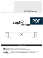 Zappiti Pro 4k Hdr User Guide Manuel Utilisateur en US Fr FR(1)
