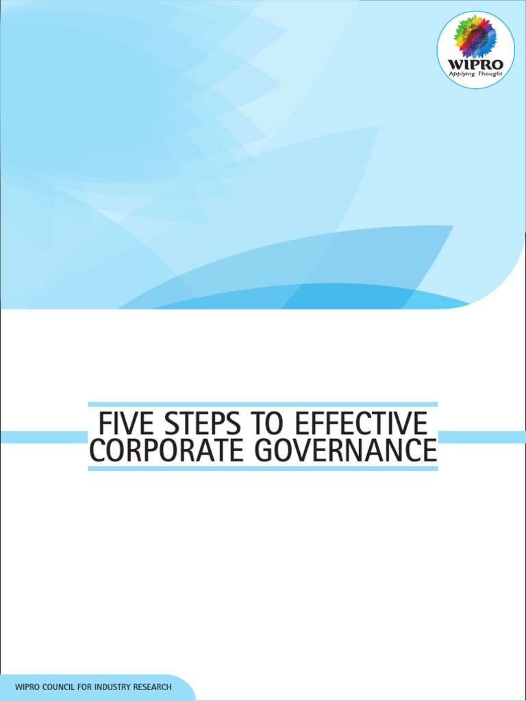Five Steps To Effective Corporate Governance Pdf Corporate