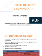 Pertemuan 5 - Uji Hipotesis Deskriptif Dan Komparatif