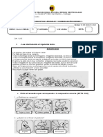 Prueba de Diagnostico Lenguaje y Comunicación Unidad 1 2do Sin Respuestas