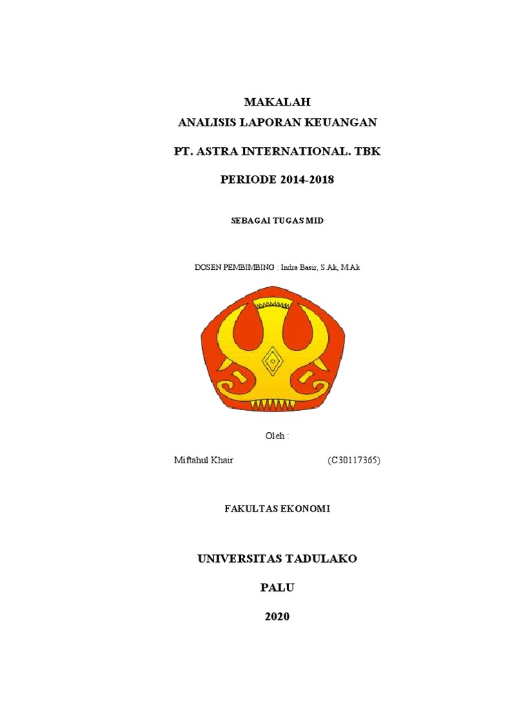 Mid Semester Analisis Laporan Keuangan Docx