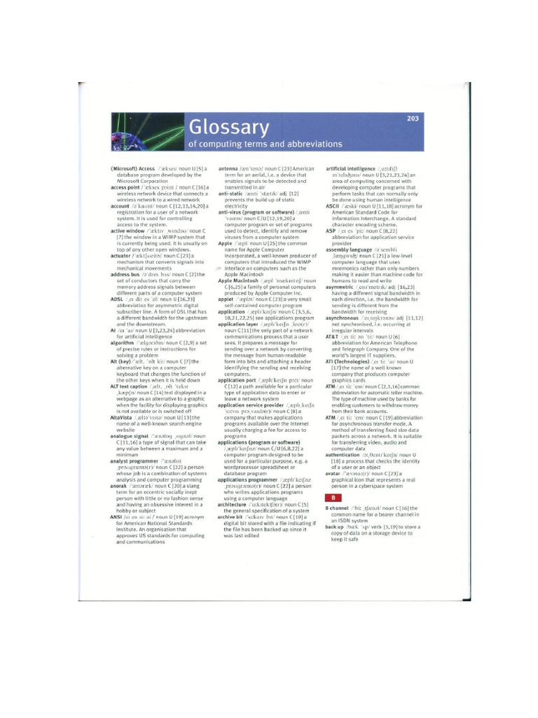 Glossary PDF | PDF