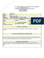 Plano de Ensino Constitucional