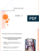 Strategic Financial Management: Unit - I