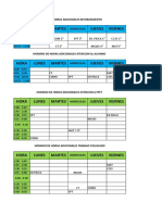 Horario Horas Adicionales