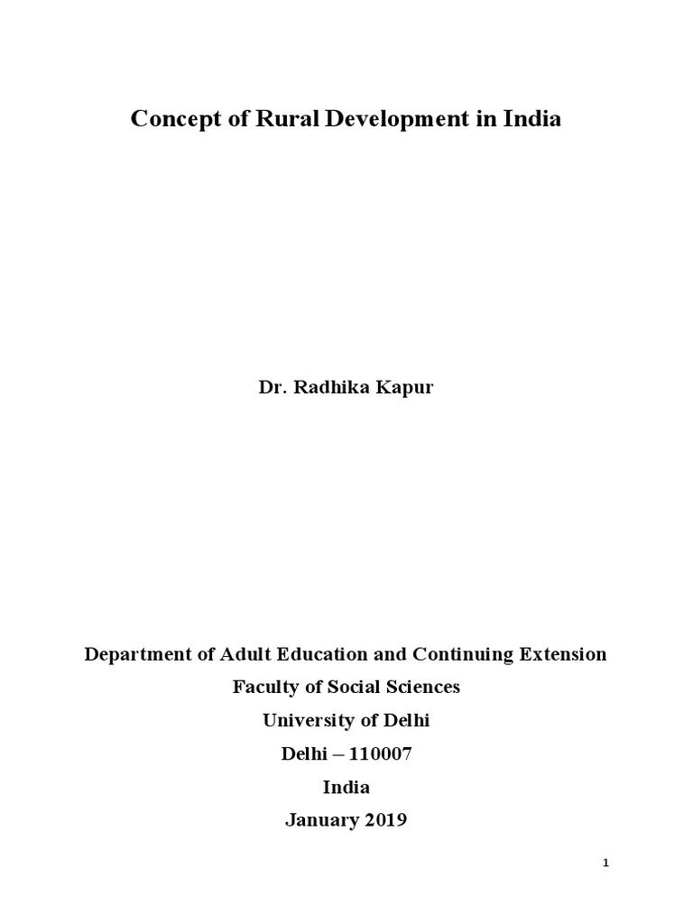 Understanding Rural Development in India | PDF | Poverty | Poverty ...