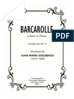BARCAROLLE (Juan María GUELBENZU) - Fernando Abaunza
