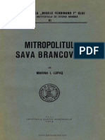 M. Lupas, Mitropolitul Sava Brancovici