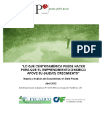 Lo Que Centroamerica Puede Hacer para Que El Emprendimiento Dinamico Apoye Su Nuevo Crecimiento. Mapeo y Analisis de Ecosistemas en 7 Paises PDF