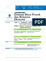 Tugas 5. Estimasi Biaya Proyek Dan Rekayasa Ekonomi