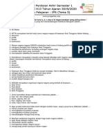 Soal Tematik Kelas 6 Tema 5 IPS PDF