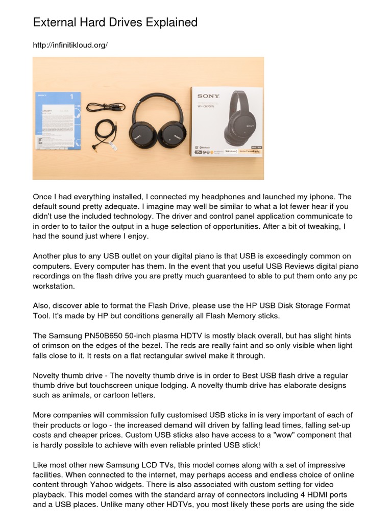 External Hard Drives Explained PDF Usb Flash Drive Flash Memory
