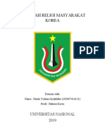 MAKALAH RELIGI MASYARAKAT KOREA.docx