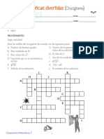 Crucigrama-Operaciones Combinadas PDF