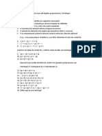 Taller Leyes Del Algebra Proposicional y Tautologías 1 PDF
