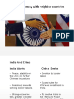 Indian Diplomacy With Neighbour Countries