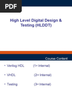 High Level Digital Design & Testing (HLDDT)