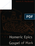 Dennis R. MacDonald - The Homeric Epics and The Gospel of Mark (2000, Yale University Press) PDF