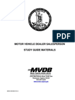 Virginia Motor Vehicle Dealer Salesperson STUDY GUIDE