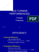 Gas Turbine Performances: Turbojet Turboprop