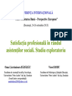 Satisfactia Profesionala in Randul Asist