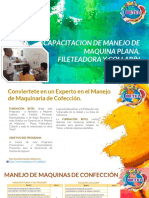 Capacitacion de Manejo de Maquina Plana, Fileteadora y Collarín PDF