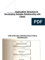 Organization Structure for Developing Customer Centric CRM Strategy