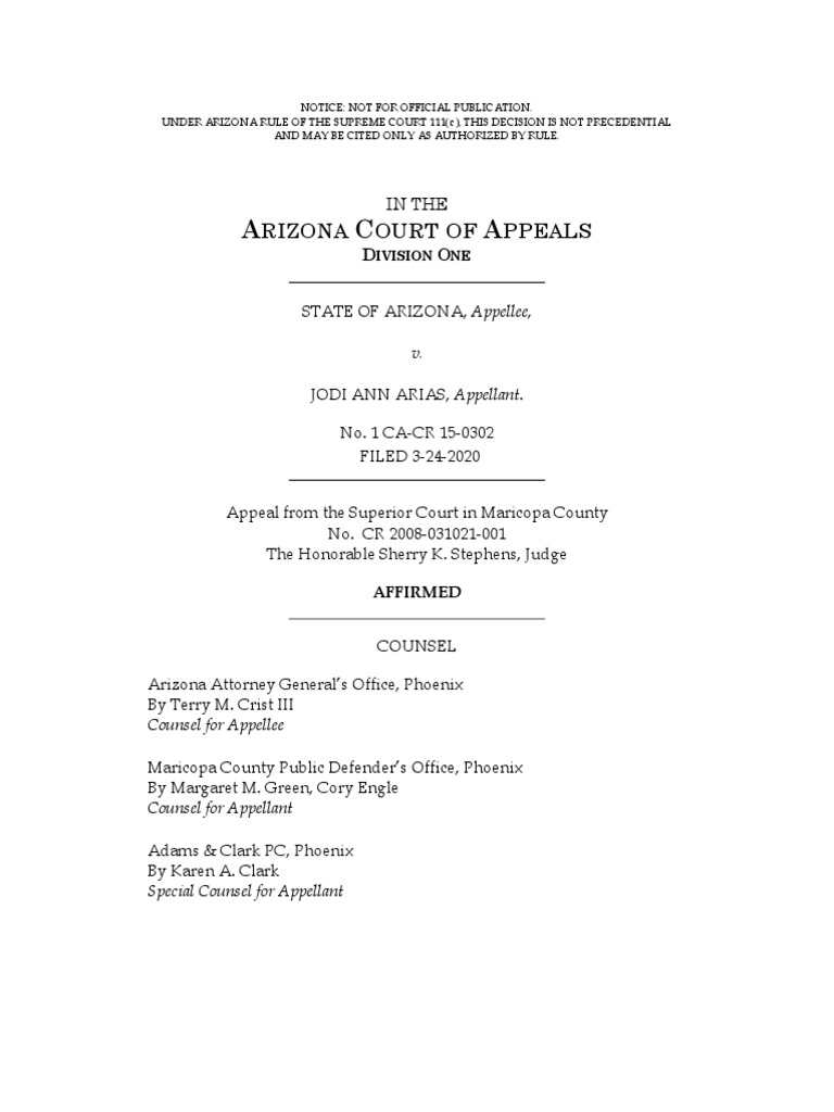 Jodi Arias Memo PDF Batson V. Kentucky Hearsay