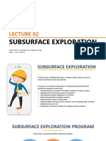 Lecture 2 Subsurface Exploration