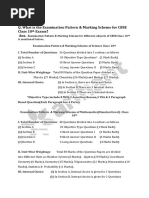 CBSE Class 10 Marking Scheme 2025-26 | PDF