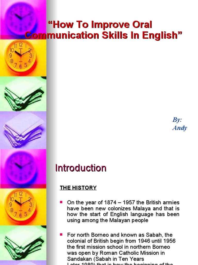 How To Improve Oral Communication Skills in English | PDF | Foreign ...