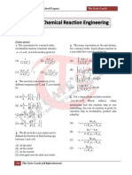 GATE Chemical Reaction Engineering Solved Papers