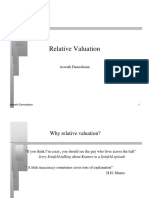 Relative Valuation - Aswath Damodaran PDF