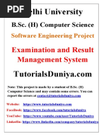 Examination and Result Management System - TutorialsDuniya PDF