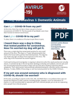 Coronavirus Pet FAQs