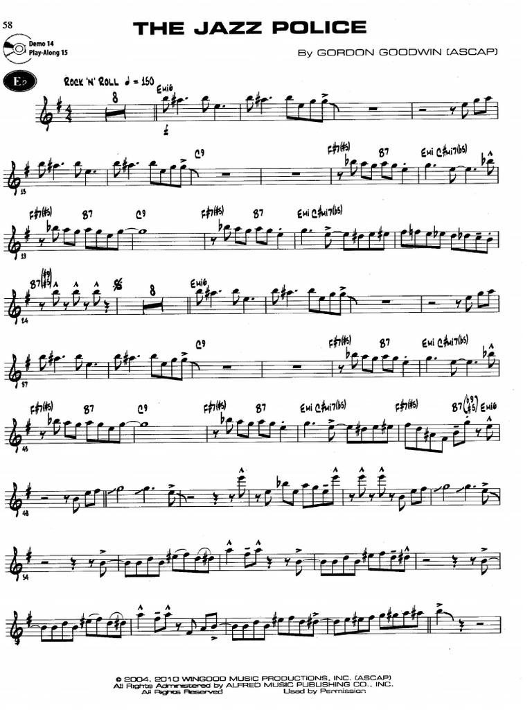 The Jazz Police Sax Alto PDF PDF