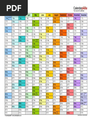 Calendar Pdf Christian Worship And Liturgy Holidays