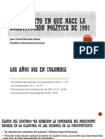 El Contexto en Que Nace La Constitución Política de 1991