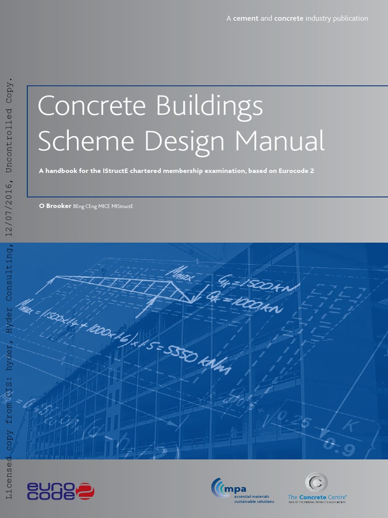 Concrete Buildings Scheme Design Manual PDF Engineering Civil