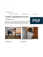 Codman's (Pendulum) Exercises