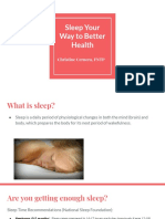 Sleep Your Way to Better Health 