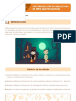 Relaciones multiplicativas en problemas de proporcionalidad, comparación y producto de medidas