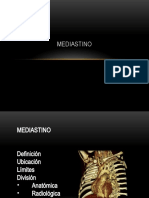 Mediastino. Anatomía Radiológica
