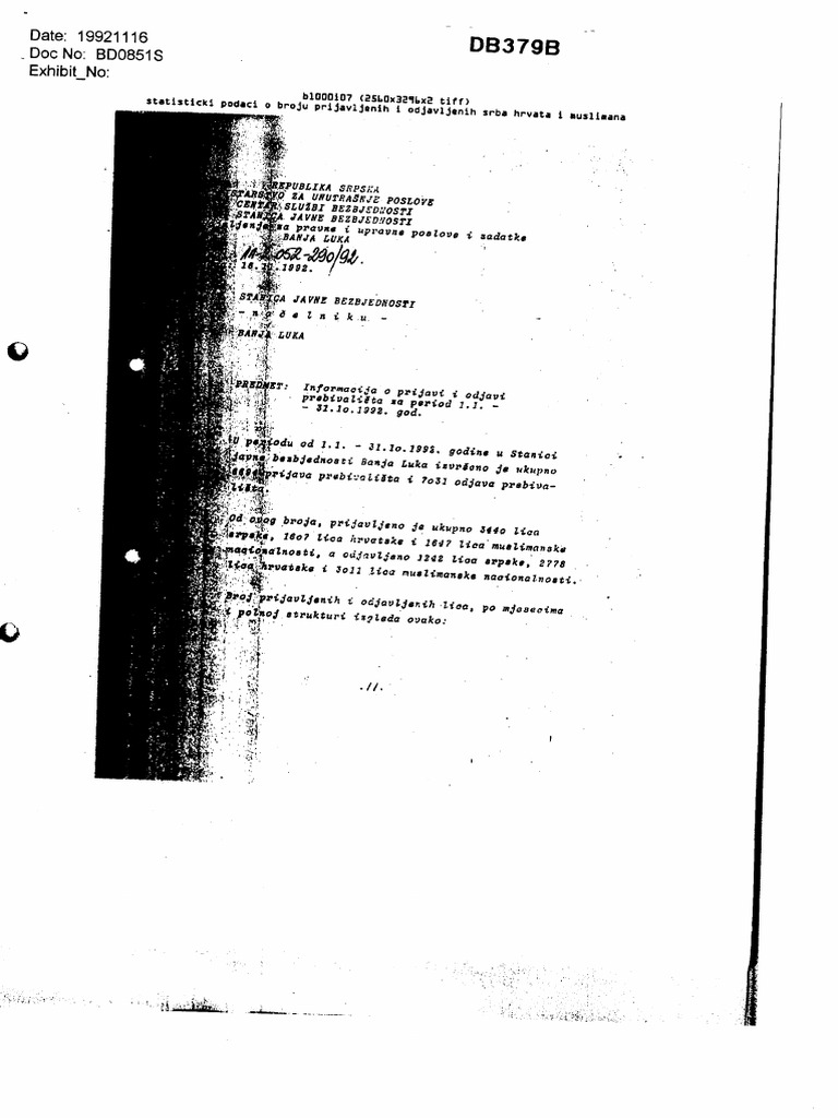 Banja Luka Prijava I Odjava Prebivališta | PDF