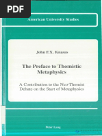 John F.X. Knasas-The Preface To Thomistic Metaphysics_ A Contribution To The Neo Thomist Debate On The Start Of Metaphysics-Peter Lang (1991).pdf