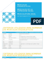 Músculos esquElÉticos Músculos de La Expresión Facial Musculatura Axial