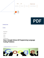 How A Google Solves All Programming Language Coding Problems PDF