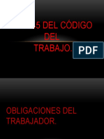 Obligaciones del trabajador según el artículo 45 del código de trabajo