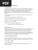 Functions of Intonation Assignment