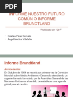Informe Brundtland y Desarrollo Sostenible | PDF